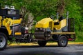 asphalt roller road highway work truck loader