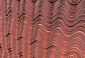 Asphalt roofing shingles texture background. Stack of house roof shingles Royalty Free Stock Photo