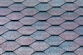 An asphalt shingle is a type of wall or roof shingle that uses a Royalty Free Stock Photo