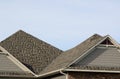 Asphalt Shingles on a Hip Roof Royalty Free Stock Photo