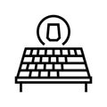 asphalt shingles roof line icon vector illustration Royalty Free Stock Photo