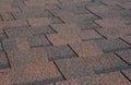 Asphalt shingles textured background. Roof shingles - roofing construction, roofing repair Royalty Free Stock Photo