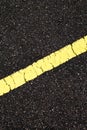 Asphalt with slope yellow line