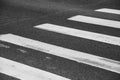 Asphalt surface with a pedestrian crossing Royalty Free Stock Photo