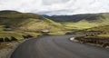 Asphalt tar road in Lesotho