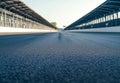 Asphalt texture with racing track environment and blurred background space Royalty Free Stock Photo