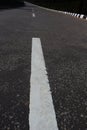 Asphalt texture with white line-Asphalt road with marking lines white stripes Texture Background-Asphalt road with marking lines Royalty Free Stock Photo