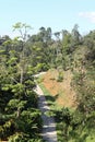 Asphalt winding curve road at DOI MON-NGO Royalty Free Stock Photo