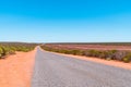 Australian winding road in the outback Royalty Free Stock Photo