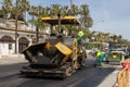 Asphalt work in Torremolinos Spain Royalty Free Stock Photo