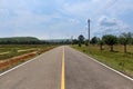 The asphalted road Center Field