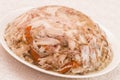 Aspic with chicken meat Royalty Free Stock Photo