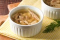 Aspic of chicken meat, beef and pork. Royalty Free Stock Photo