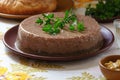 Aspic from goose Royalty Free Stock Photo