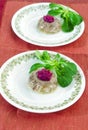 Aspic with horseradish Royalty Free Stock Photo