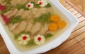 Aspic from meat Royalty Free Stock Photo