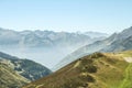 Aspin Pass Col d Aspin in summer. This pass is one of the iconic landmarks of the Pyrenees mountains in France