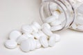 Aspirin and bottle Royalty Free Stock Photo