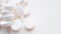 Aspirin tablets, close-up Royalty Free Stock Photo