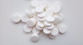 Aspirin tablets, close-up Royalty Free Stock Photo