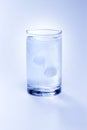 Aspirin Tablets Dissolving Glass Royalty Free Stock Photo