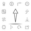 aspiring arrow icon. Thin line icons set for website design and development, app development. Premium icon