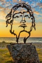 Beautiful sculpture of Alexander the Great in Asprovalta, Greece Royalty Free Stock Photo