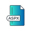 ASPX File Format Icon. ASPX extension gradiant icon