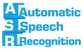 ASR - Automatic Speech Recognition Blue Abstract Stripes