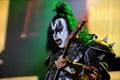 Kiss , Gene Simmons  during the concert Royalty Free Stock Photo