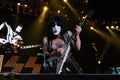 Kiss , Paul Stanley during the concert Royalty Free Stock Photo