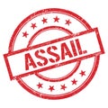 ASSAIL text written on red vintage stamp Royalty Free Stock Photo