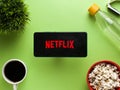 Assam, india - April 20, 2020 : Netflix , best side for films, web series and documentary.