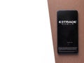 Assam, india - Augest 2, 2020 : Extrade/E*trade financial corporation logo displayed on a smartphone.