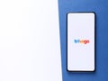 Assam, india - August 22, 2020 : Trivago logo on phone screen stock photo.