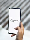 Assam, india - December 20, 2020 : Neuralink logo on phone screen stock image.