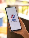 Assam, india - July 17, 2020 : BSNL india's largest telecommunication company. Royalty Free Stock Photo