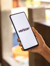 Assam, india - July 17, 2020 : Verizon a largest telecommunication company.