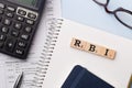 Assam, india - March 30, 2021 : Word RBI written on wooden cubes stock image.