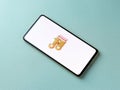 Assam, india - October 11, 2020 : Candy crush saga logo on phone screen stock image.