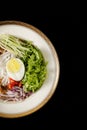 Assam Laksa Noddle in Tangy Fish Gravy Royalty Free Stock Photo