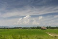 Assamese House near Brahmaputra river, Assam, India Royalty Free Stock Photo