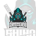 Vector Illustration Assassin Shinobi Sport and esport logo design