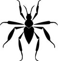 assassinbug Black Silhouette Generative Ai Royalty Free Stock Photo