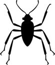 assassinbug Black Silhouette Generative Ai Royalty Free Stock Photo