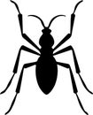 assassinbug Black Silhouette Generative Ai Royalty Free Stock Photo