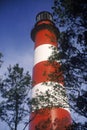 Assateague Lighthouse at Assateague Wildlife National Seashore, VA Royalty Free Stock Photo