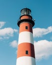 The Assateague Lighthouse, at Chincoteague Island, Virginia Royalty Free Stock Photo