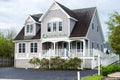 Beautiful front yard of typical American single family homes on Assateague Island Royalty Free Stock Photo