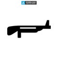 Assault rifle icon or logo isolated sign symbol vector illustration Royalty Free Stock Photo